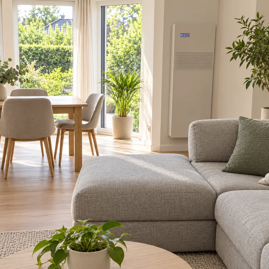 Wohnzimmer nach der Montage